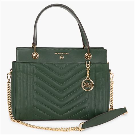 Michael Kors green handbags